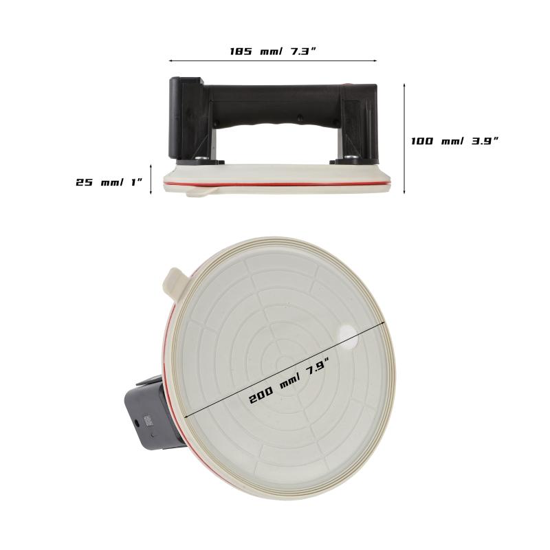 Электрическая вакуумная присоска 8 дюймов грузоподъемность 200 кг сверхмощный вакуумный подъемник для гранитной плитки стекла ручной подъем мощный