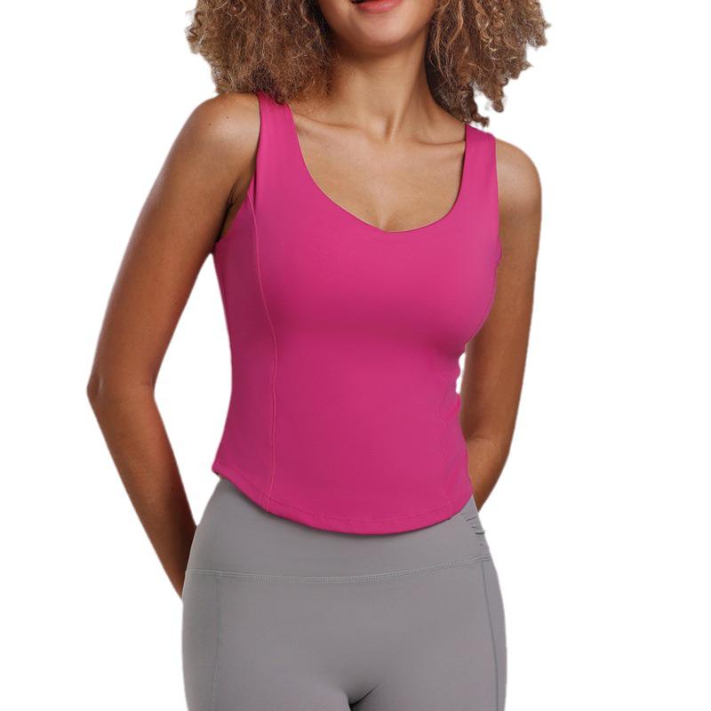 Женский ударопрочный спортивный бюстгальтер для бега и йоги 2023 года: Антипровисание, красивый дизайн спины