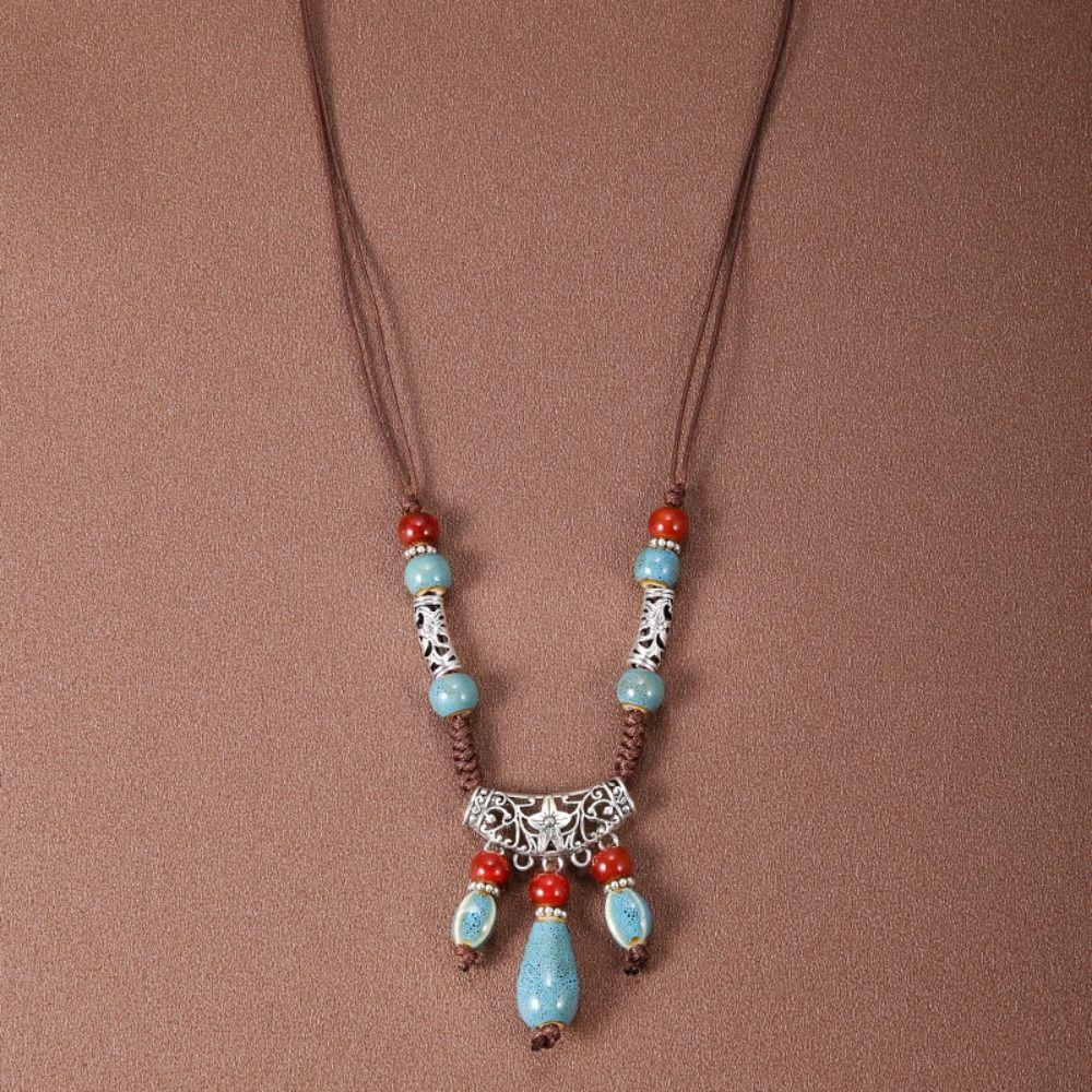 Ethnic Style Bohemia Hair Chain Tassel Women Head Chain Ethnic Style Forehead Chain Exotic Headbands Necklace