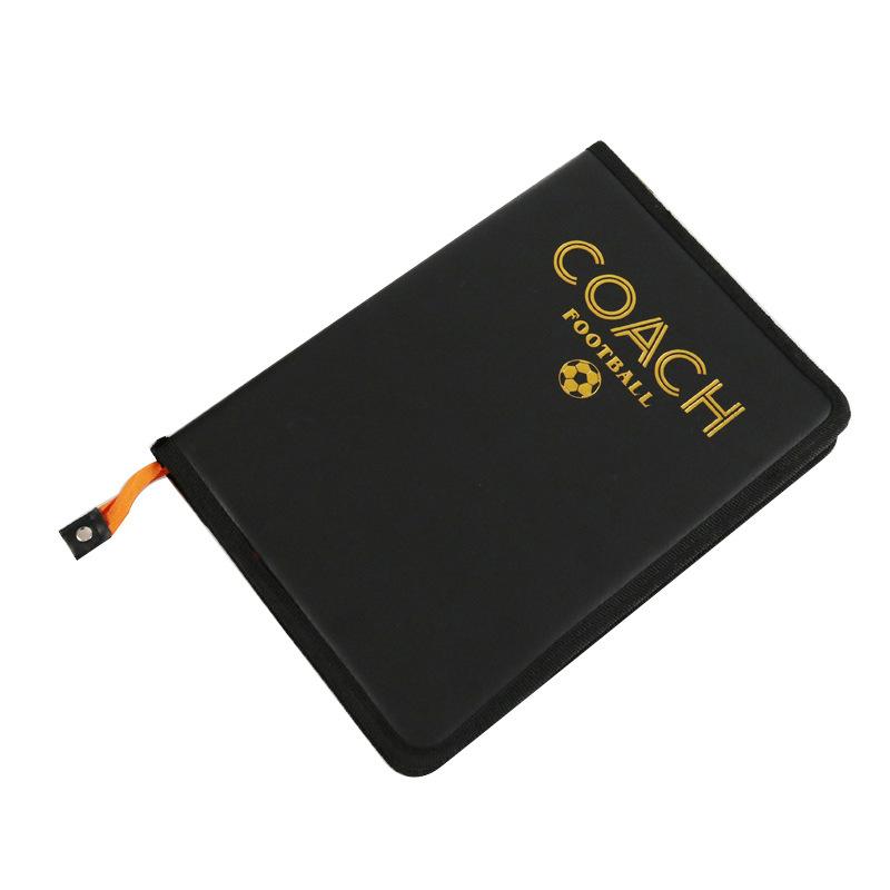 Creative Zipper Football Tactical Board Leather Magnetic Portable Soccer Coaching Board with Magnet Chess Pen Eraser