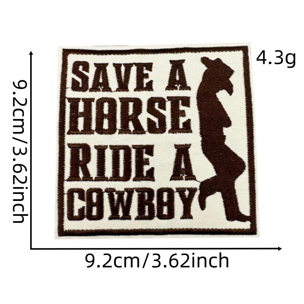 Нашивки для вышивки на джинсовой ткани с изображением мультяшного мальчика в стиле вестерн для курток и декора одежды