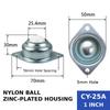 1Pcs CY-15A CY-25A Swivel Ball Caster Wheel  For Machinery Trolleys Furniture Tool Cabinets