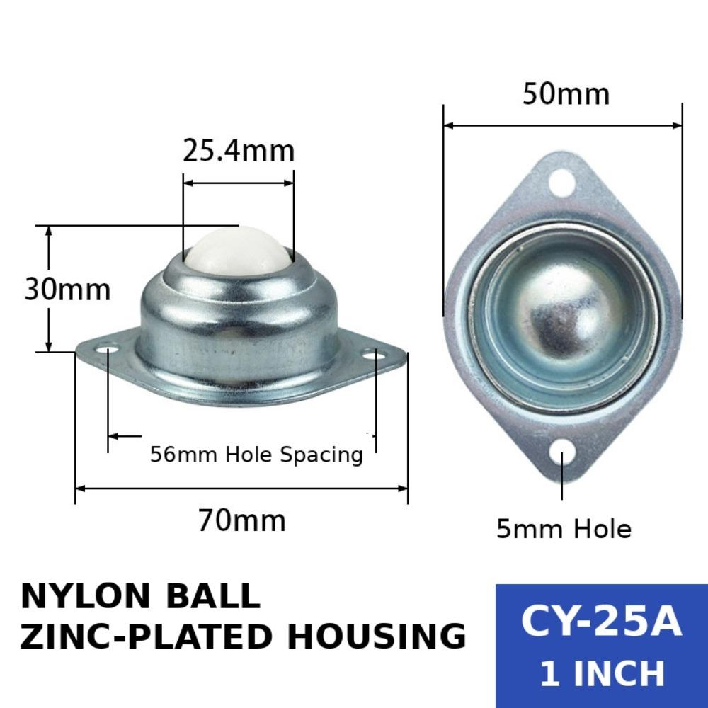 1Pcs CY-15A CY-25A Swivel Ball Caster Wheel For Machinery Trolleys Furniture Tool Cabinets