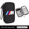 For BMW 3 Car Styling Digital Storage Bag Oxford Cloth Cable Tools Travel Purse For BMW M Sport M2 M3 M4 M5 M6 E46 E90 E60 F10 F20 E87 X3