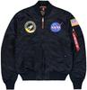 Зимняя куртка Alpha Industries MA1 VF NASA rep.blue (166107-007)