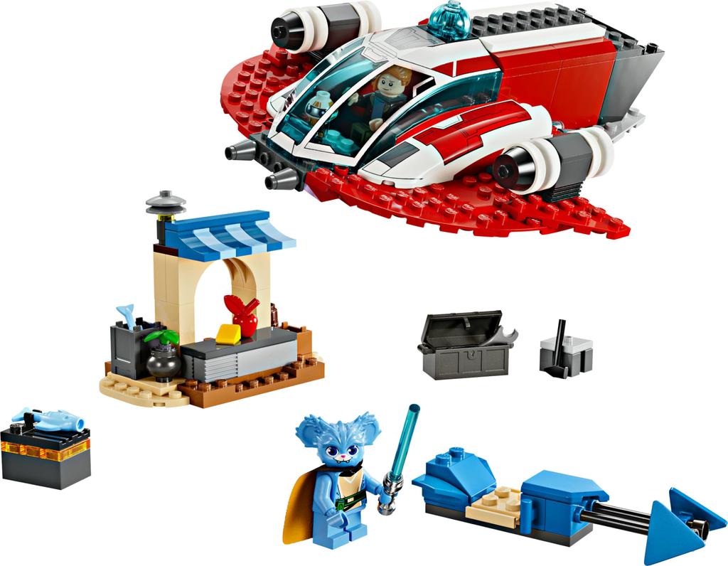 LEGO Игрушка Star Wars Crimson Firehawk, подарок на день рождения, образовательный блок на Рождество для мальчиков и девочек, для детей 4 лет, 5 лет, 6 лет, космос 75384