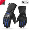 KEMiMOTO CE Мотоциклетные перчатки Зимние Черные Guantes Moto Invierno Теплые Перчатки с сенсорным экраном Водонепроницаемые Ветрозащитные Защитные