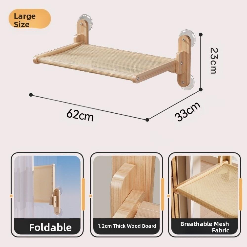 Hanging Window Bed Suction Cup Climbing Frame Portable Wall Cat Hammock Kitten Nest