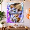 Football Messi Personalized Text Tapestry Cozy Personalized Tapestry Soft Durable Fabric Suitable for Meditation Room Multi-purpose for All Occasions