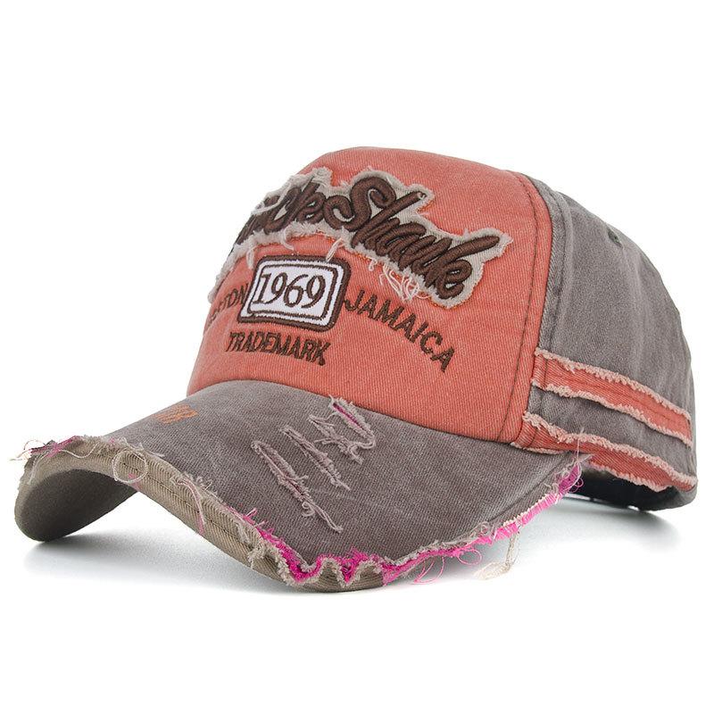 Весенне-летний новый продукт из стираного хлопка с вышитыми буквами бейсболка кепка солнцезащитная шляпа