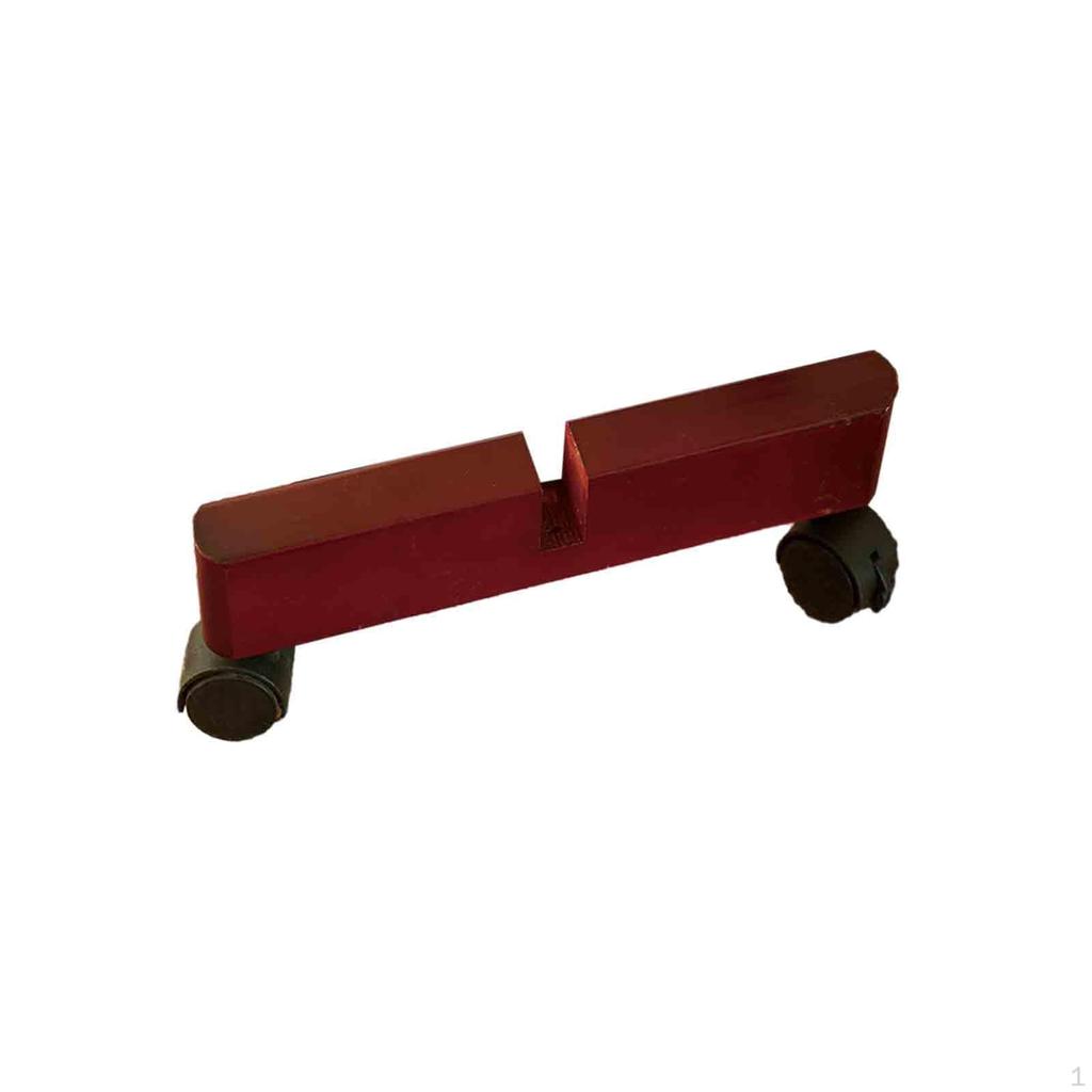 Folding Room Divider Stand Wooden Screen Feet Useful Bracket with Wheels Cut