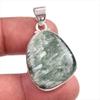 Natural Seraphinite Gemstone 925 Solid Sterling Silver Gift Pendant 1.50" Z0f32