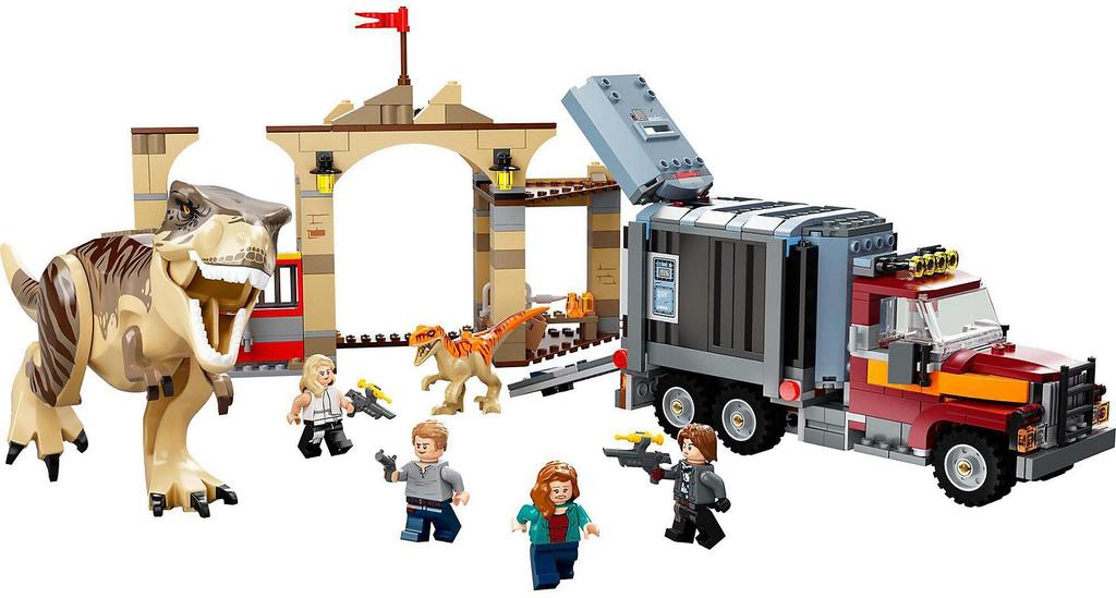 LEGO Jurassic World Toy Dinosaur and Great Escape Рождественский подарок Рождество 76948 Подарок на блок Kyoryu Truck Мальчики Девочки 8 лет и старше T-Rex