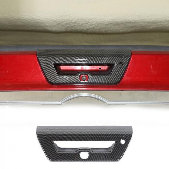 Carbon Fiber Tailgate Door Handle Bowl Cover Trim Decor For Ford F150 2015-