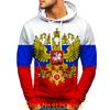 2022 Personalized Russia Flag 3D Print Hoodie Men Pullover Casual Camo Sweatshirt