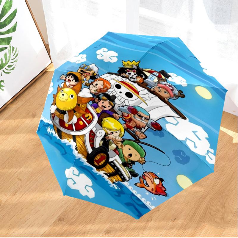 Adventure On Seas pirate Umbrella Folding umbrella, automatic umbrella 8-Frame for Travel, camping Use Gift for Halloween Christmas