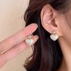 Корейские Русалочка Ji Мода Симфония Любовь Жемчужные Серьги Женские Изысканные Маленькие Серьги с Характером
