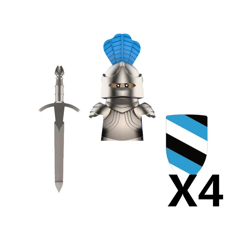 Средневековый Замок Солдат Фигурки Действия Строительные Блоки Дракон Аниме Рыцарь Аксессуар Боевой Конь Ополчение Шлем Щит Игрушка Подарок S015