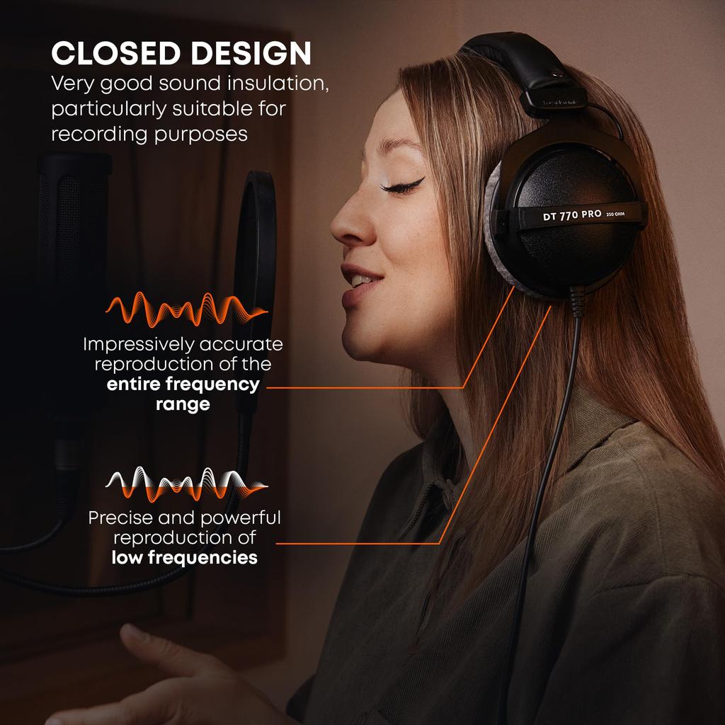 Beyerdynamic DT 770 PRO 250 Наушники для студийного мониторинга Закрытые Накладные