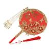 Decorative with Pendant Chinese Wedding Hand Bouquets Bridal Group Fan Chinese Fan Embroidery Fan