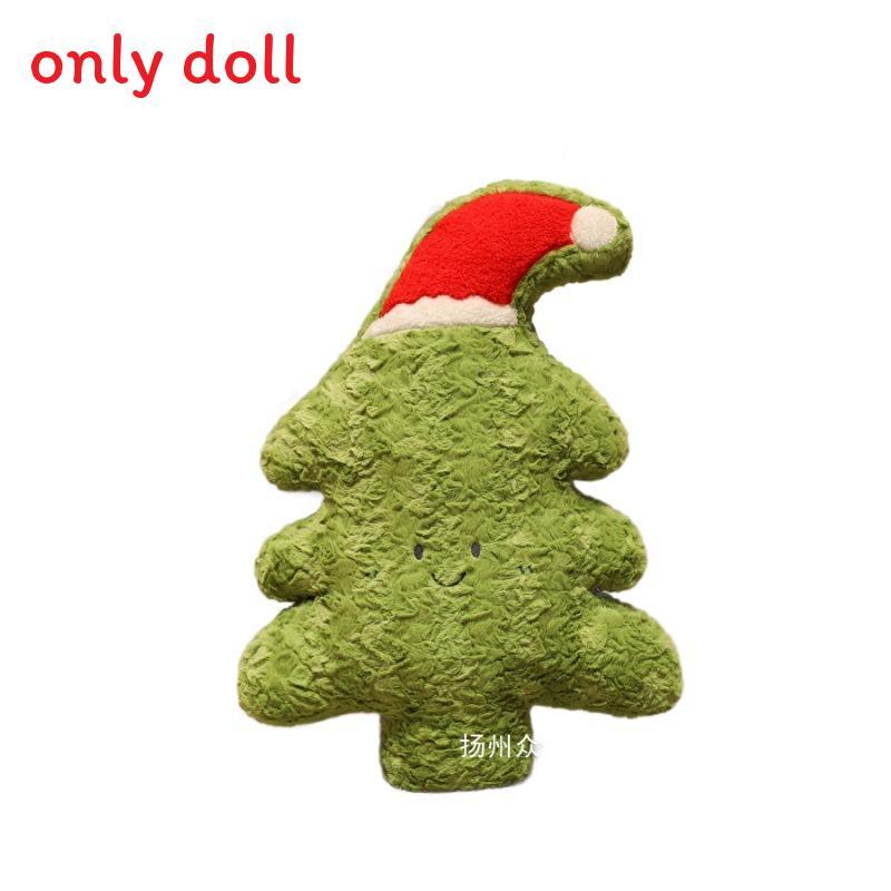 Christmas Theme Deer Bell Gingerbread Man Santa Claus Plush Doll Toy Pillow For Festive Atmosphere And Childrens Gift