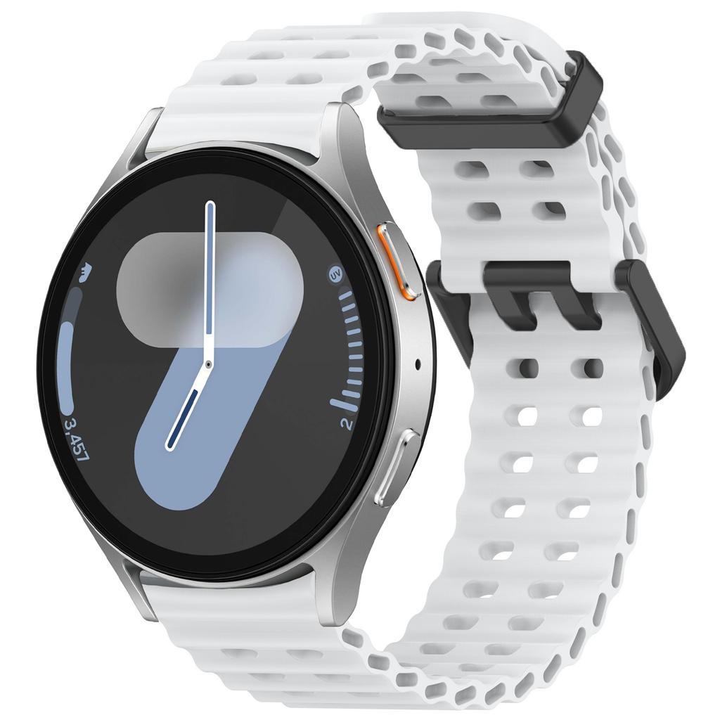 Морской ремешок для Samsung Galaxy Watch 7 FE 5 6 4 Classic 5 pro 40 44 мм Без зазоров Силиконовый браслет correa Galaxy Watch6 watch4 Ремешок