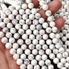 Круглые бусины из натурального белого говлита, лечебный драгоценный камень, бусины длиной 14-15 дюймов, бусины размером 6 мм, 8 мм, 10 мм.