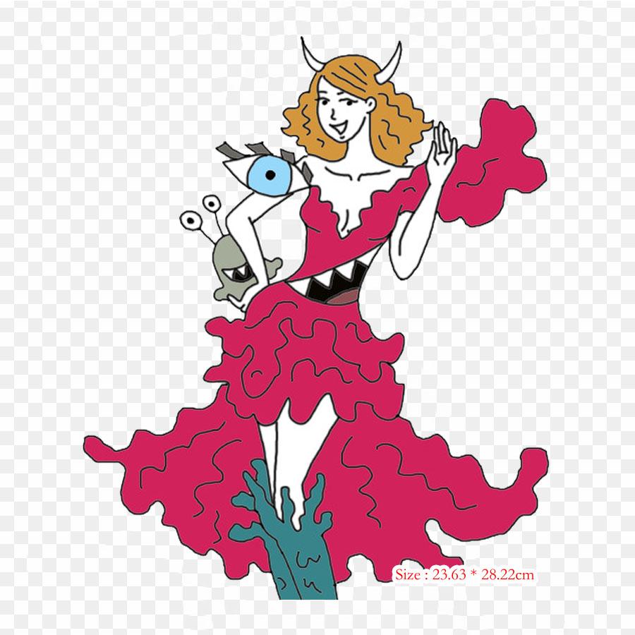 Dream Creatures Dream Dictionary Iron On Heat Transfer Printing Vinyl Patches Sticker for Clothes DIY Appliques Washable Patches