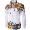 2024 Autumn New Cross Border Foreign Trade Men's Digital Printing Fashion and Leisure Collar Men's Long Sleeved Shirt