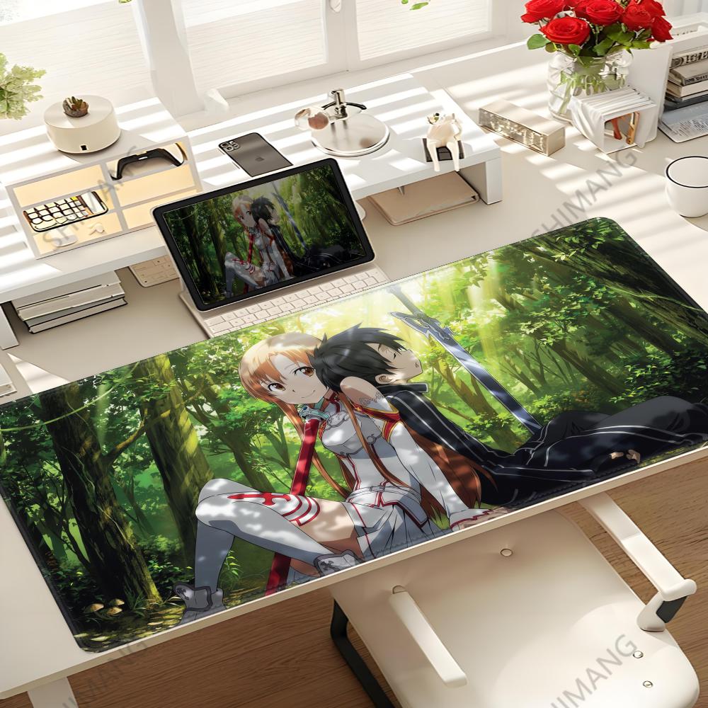 SSword Art Onlinee Коврик для мыши Настольный коврик для мыши Милый HD Настольный коврик Расширенные коврики для игровой клавиатуры Большой xсм XXL Игровой коврик для мыши