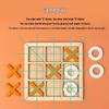 Kids' Wooden XO Tic-Tac-Toe Logic Game: Parent-Child Interactive Two-Player Puzzle Toy