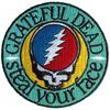 Grateful Dead Steal Your Face Woven Emblem Iron On Patch