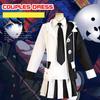 Женский 6 шт. аниме-костюм Danganronpa V3: Killing Harmony косплей Monokuma унисекс косплей костюм пальто + рубашка + галстук + юбка + носки + значок