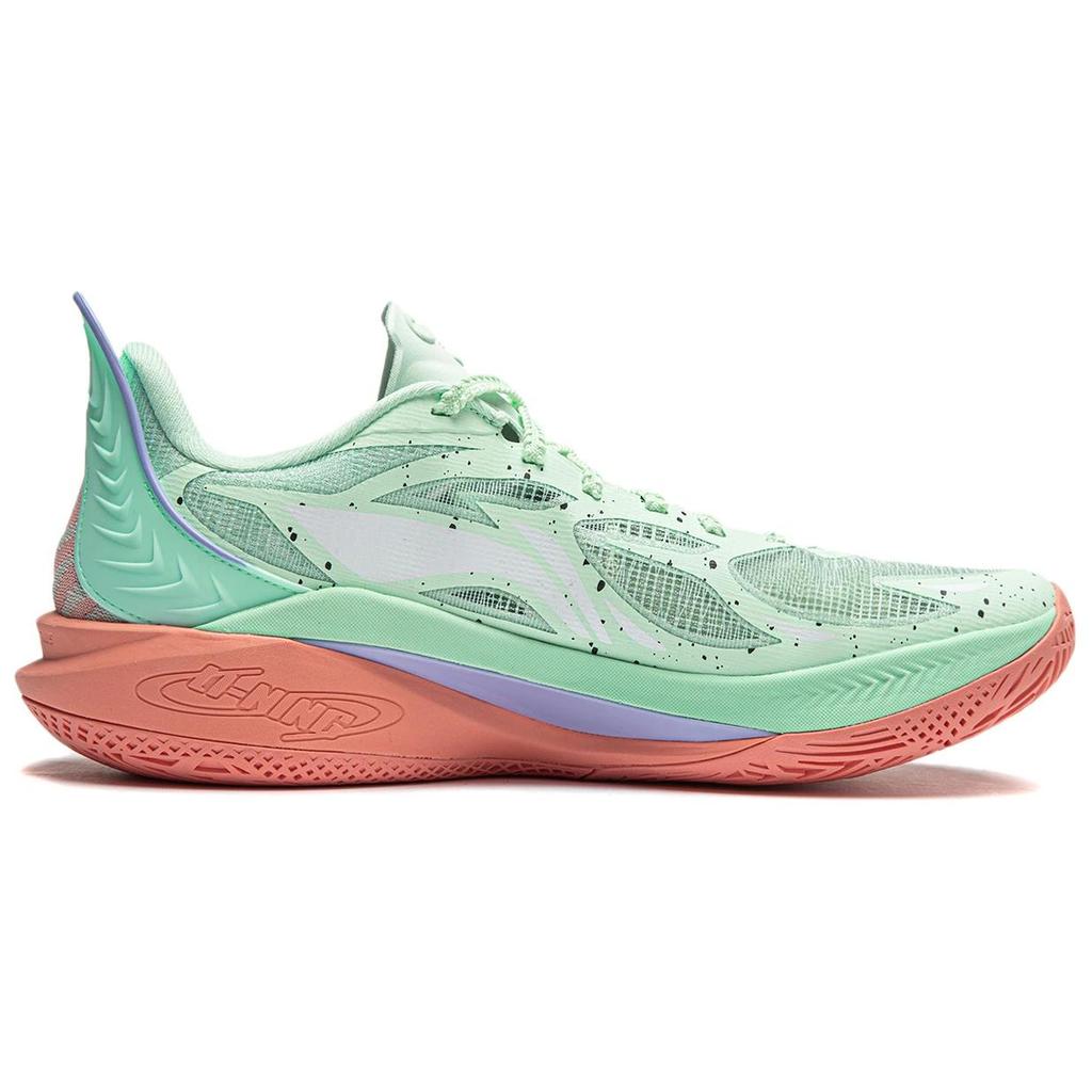 Li Ning Sonic 12 Lightweight Rebound Stability Support Shock Absorption Slip Resistant Wear Resistant Breathable Low Top Basketball Shoes ABAU019-5