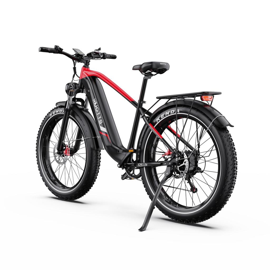 DUOTTS F26 Lite 26" Fat Tire Electric Bike, 500W Motor, 90km Extended Range, Hydraulic Brakes, APP Connectivity for Urban and Light Trail Riding.