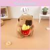 Chef Capybara Cartoon Plush Doll Children Toys Keychains Backpack Decoration