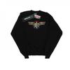 Girls Captain Marvel Chest Emblem Sweatshirt