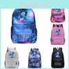 Милый рюкзак Стич для школьника, студента, путешествий, многоцветный
