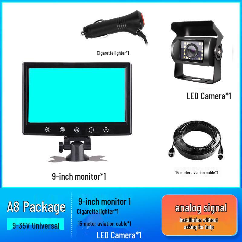 Монитор заднего вида для грузовика HD с ночным видением и системой записи с двойной/четверной камеры