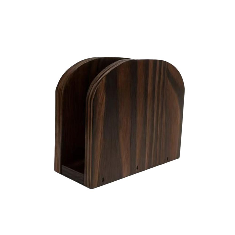 Upright Design Wooden Tissue Holders Solid Wood Wood Paper Box Napkin Storage Racks House Party
