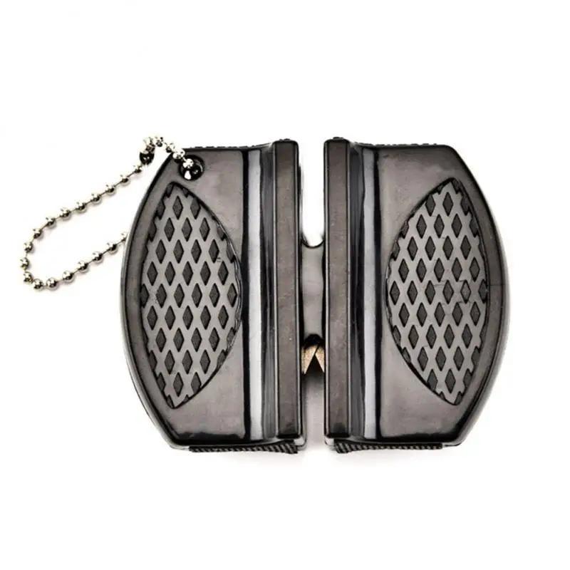 New Mini Knife Sharpeners Ceramic Rod Knife Whetstone Sharpener Portable Butterfly Type Outdoors Sharpening Knives Stone Tools