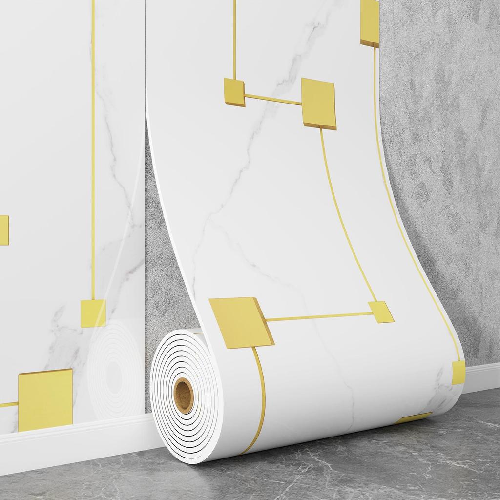 Самоклеящаяся водостойкая настенная наклейка под мрамор для ванной комнаты, гостиной, кухни и ТВ-зоны.