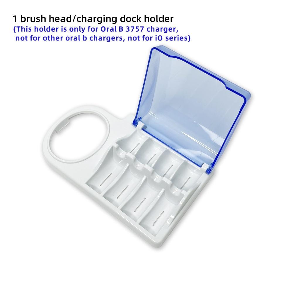 Сменный держатель для электрической зубной щетки Braun Oral B с чехлом для хранения головки щетки и подставкой для зарядного устройства