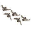 100PCS Vintage Style Iron Corner Desk Edge Corner Embellishments Decorative(Antique Brass)