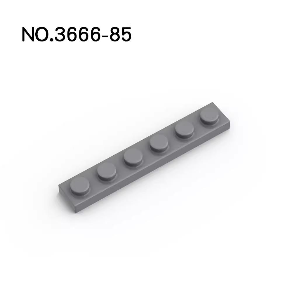 20 шт. Детали MOC 3666 Пластина 1x6 Совместимые кубики DIY Сборка Строительные блоки Частицы Детская головоломка Сборная игрушка Подарок