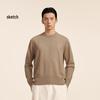 CROQUIS Men's 2024 Winter H-Fit Round Neck Long Sleeve Sweater