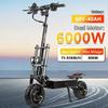 TOURSOR E5B Adult Electric Scooter 6000W Dual Motor 60V 40AH Off-road Tires Electric Scooter for City and Off-road Adventures
