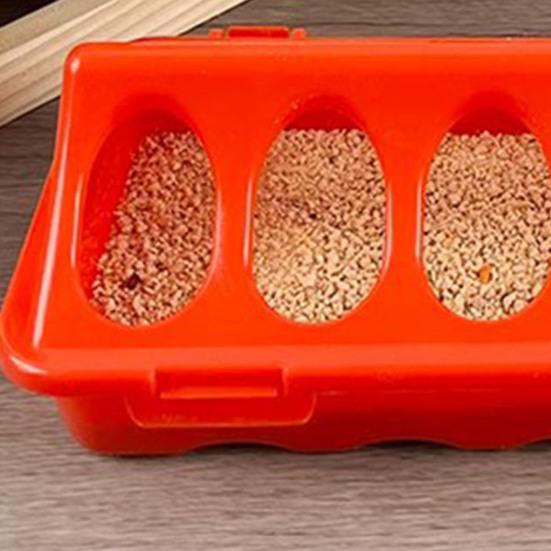 Пластиковая откидная кормушка для кур, небольшой поддон для кормления птицы с отверстиями, поилка для утят, перепелов, кормушка без отходов для птиц, голубей, кур