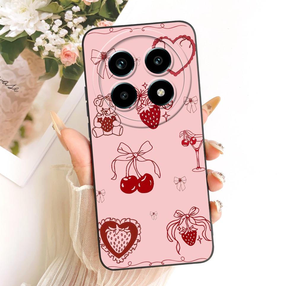 Daisy Bow Pattern Butterfly Flower Cherry Back Cover For Realme 13 Pro Pro+  Phone Case Soft Silicone Casing On Realme P1 Speed