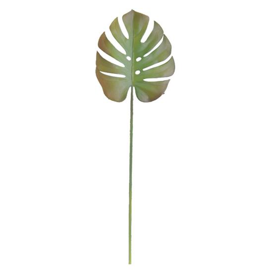 Искусственный лист Реалистичная форма Широко применяемый гибкий декоративный пластиковый поддельный лист монстеры